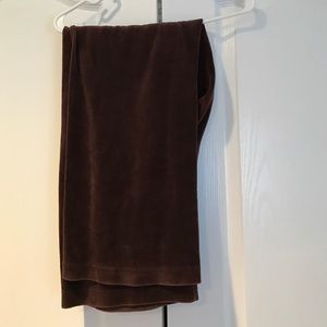 Juicy Couture Brown Velour Track Pants